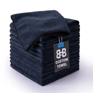12 X 12 Inch Customized Logo 30*30 Microfiber Window Rags Cleaning Cloth Shoe Polish Cloth Towel