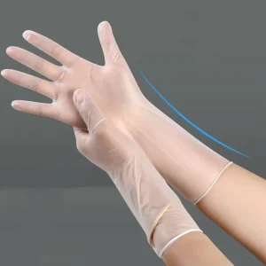 12 inch extended PVC disposable gloves waterproof for dishwashing and household chores thickened for beauty care