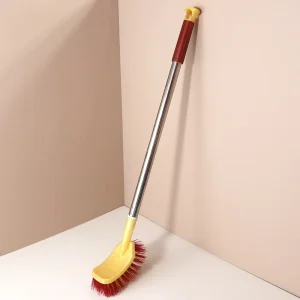 1216 Reusable Eco Friendly Durable Flexible Toilet Cleaning Brush Stainless Steel Handle PP