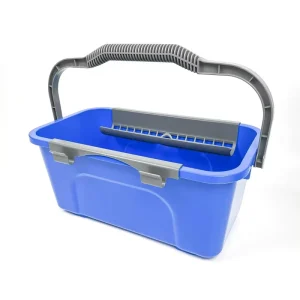 12L Plastic Commercial Heavy Duty Window Squeegee Mop Rectangle Water Cleaning Bucket Flat Mop Bucket for Car Cleaning