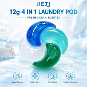 12g Fast-Dissolving Laundry Pods, Fresh Ocean Scent, Private Label OEM ODM Factory Supply