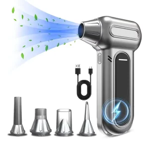 13 000 Rpm Electric Spray type Dust Blower Fan with Four Adjustable Speeds Handheld Design Equipped with LED Display Screen