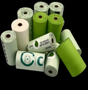 13 Gallon Biodegradable Star Seal Heat Seal Coreless T-Shirt Customized Trash Bags on Roll EN13432 Certified