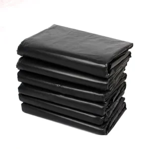 13 Gallon Customizable PE Biodegradable Disposable Household and Restaurant Flat Trash Bags Heat Seal Handle Logo