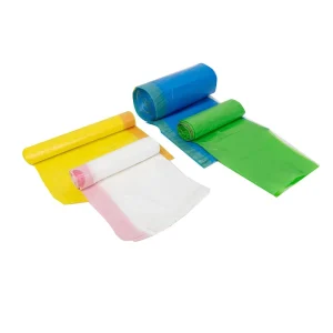 13 Gallon Disposable LDPE HDPE Embossed Drawstring Garbage Bags for Household Trash