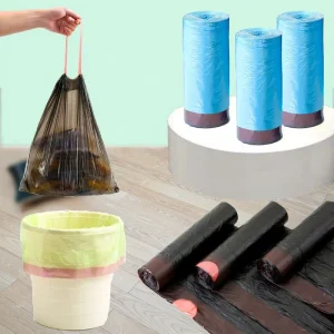 13 Gallon PE Drawstring Trash Bags Odor Control Scented