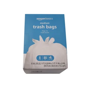 13 Gallon Plastic Trash Bags With Drawstring Custom Logo Heat Sealing Printed Rolls for Garbage Rubbish Management
