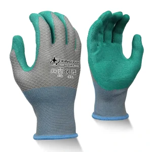 13-Gauge Polyester Latex Foam Work Gloves Lightweight Dexterity for Industrial Picking