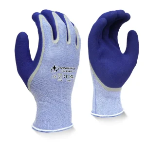 13 Gauge Sandy Latex Coated Safety Work Gloves Wear-Resistant Protective Garden Gloves for Yard Work Logistics