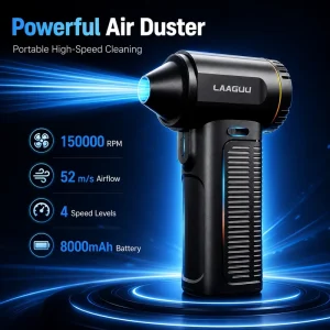 130000 Turbo Fan Electric Air Dryer with LED Light for Car Cleaning and Drying