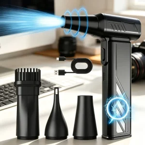 130000RPM Cordless air duster Portable Electric Air Duster Handheld Compressed Air Blower for Car Dust Removal Dryer