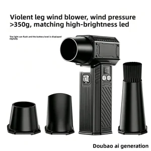 130000RPM High-Speed Brushless Handheld Cordless Electric Air Duster for Car and PC Cleaning