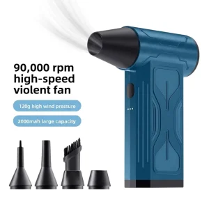 130000RPM High-Speed Brushless Handheld Cordless Electric Air Duster for Car and PC Cleaning