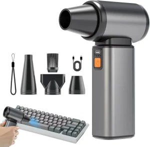 130000RPM Turbo Blower Vacuum Cleaner Handheld Air Duster for Car Garden Pet Hair Dust and Leaves