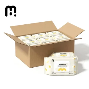 14*19cm Wet Wipes Refreshing Toilet Wet Wipes Thick Biodegradable Flushable Toilet Wipes Tissues 10Bags Carton