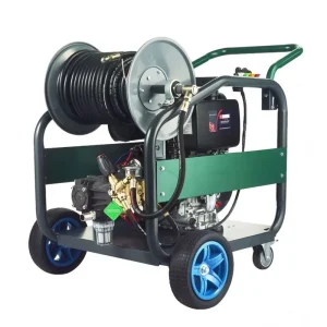 150 Bar Diesel Pipe Water Jet Drain Power Washer Car Wash Pump Sewer Dredging Cleaning Machine