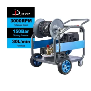 150 Bar Gasoline High Pressure Jetter Drain Cleaning Machine