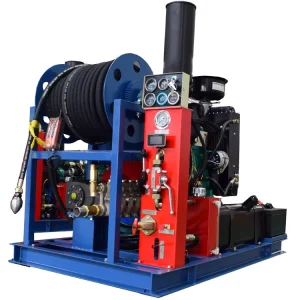 150bar 2175psi 100 160L/min 26 42gpm Diesel Sewer Jetting Machine High Pressure Water Jetter Drain Cleaning Machine Pipe Cleaner