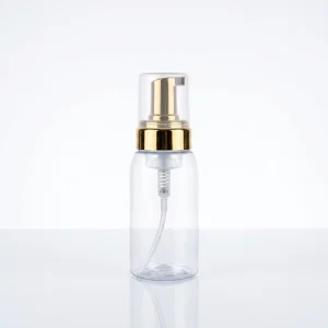 150ml 200ml 250ml Gold Head Foam Pump Hand Sanitizer Bottle 42/410 Cosmetic Plastic Packaging Cleanser Mousse Soap Facial Bottle