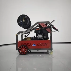 15HP Sewer Cleaning Pipe Drain Cleaning Machine 150 200 bar Drain Cleaner Pipe Unclogging Machine