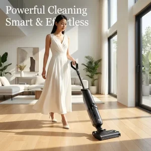 15KPa Cordless Wet-Dry Vacuum Cleaner and Floor Washer, 200W Brushless Motor, for Hard Floors