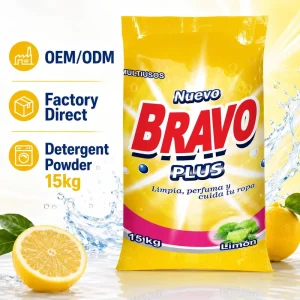15Kg Laundry Detergent Powder Strong Perfume Blue Powder Soap for Washing South America
