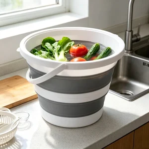 15L Multi-size Collapsible Water Bucket with Handle Large Capacity Foldable Tub for Car Washing Household Water Storage