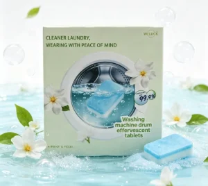 15g Washing Machine Drum Cleaner Deep Cleaning Sanitizing Stain and Odor Removal Effervescent Tablets