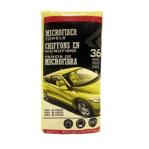 16*16in 36 Pack Auto Detailing Towel Interior Cloth Garage Paint Safe Polishing Waxing Edgeless Microfiber Car Cleaning Cloth