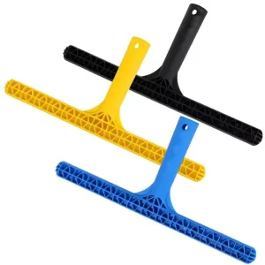 16 Inch Professional T Bar Microfiber Squeegee with Plastic Handle Durable Window Washer Holder for Car & Glass Use