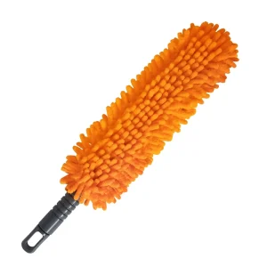 16” Microfiber Duster with Long Handle Reusable Detachable Head for Car Interiors Windows Furniture Electronics and Home