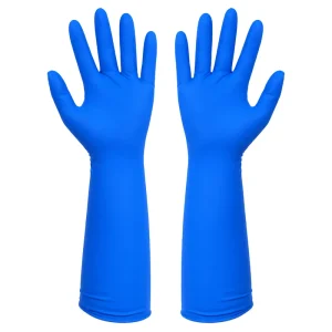 16 inch Nitrile Gloves Latex free Disposable Food grade Silicone free Powder free Extra long Durable for Dishwashing Household