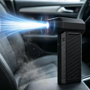 160W 2-in-1 Mini Air Duster and Vacuum 130,000 RPM Turbo Fan with LED Light