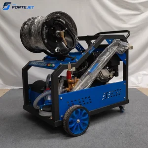 16HP Gasoline Sewer Jetter 150Bar 30L/min Reel Drain Jetter for Sewer Cleaning
