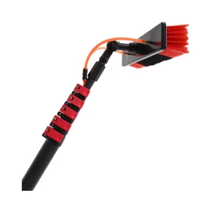 16ft window cleaning pole telescopic water fed pole brush with scraper system reach it telescopic water fed pole