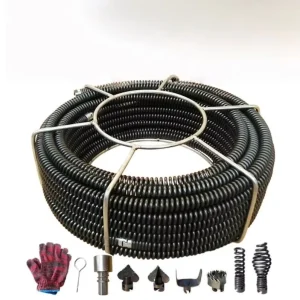 16mm Thick Reinforced Spring-Loaded Drain Clog Remover for Home Use