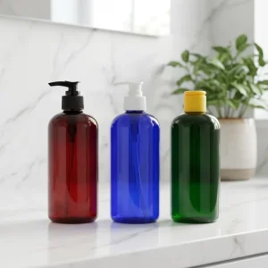 16oz Empty PET Hand Sanitizer Bottle with Pump Dispenser Screen Printed Levis Brand