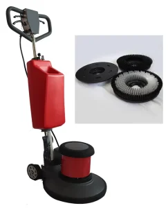 17-Inch 1300W Electric Single-Disc Floor Scrubber and Carpet Cleaner with Low-Speed Polishing