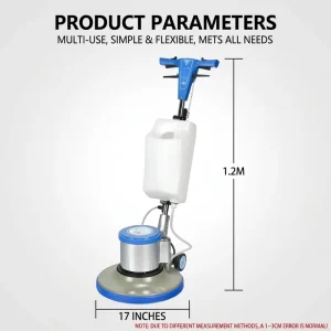 17-Inch Brush Electric Carpet Cleaner Floor Washing Machine Polisher Butterfly Design for Hotel Office Home Carpet Cleaning