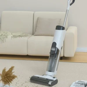 17kPa Wet Dry Mop Cordless Vacuum Cleaner, Self-Cleaning One-Step Hard Floor Washer