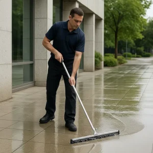 18″ 22″ 30″ Water Squeegee Double Black Red EVA Cleaning Squeegees Stainless Steel Floor Squeegee for Floor Cleaning