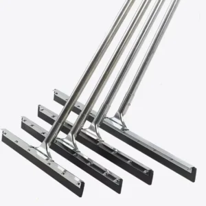 18 Inch Industrial Heavy Duty Stainless Steel Handle Rubber Straight Squeegee for Floor Use