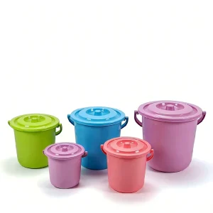 18.5L Eco Friendly Food Grade PP Plastic Lightweight Water Bucket Thick Sealed Lid Portable Durable Reusable