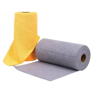 180gsm 25x25cm 20pcs Custom Microfiber Towel Fabric Roll Tear Away Micro Fiber Cloth Roll Microfiber Towel Roll