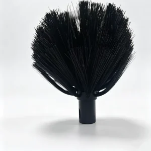 180mm Round Head Black Nylon Duct Cleaning Brush