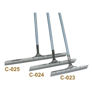 18–30 in Stainless Steel Floor Squeegee with Rubber Blade