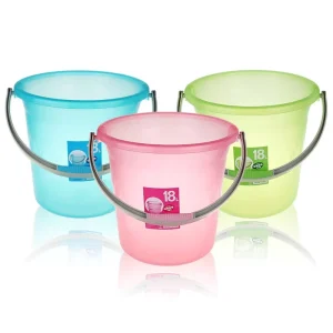 18L Plastic PP Bucket with Handle Durable Industrial Pails for Storage and Cleaning