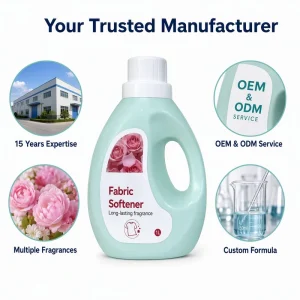 1L Flower Scent Fabric Softener Laundry Products After Cloth Washing Detergent Liquid Supplier