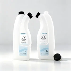 1L HDPE Laundry Detergent Bottles Washing Liquid Double Neck Two Neck Plastic Bottle