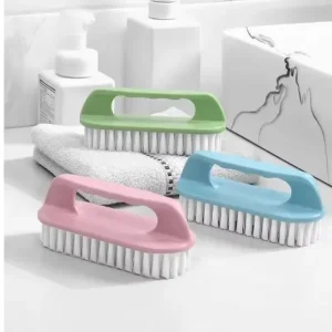 1PC PP Stiff Bristle Shoe Wash Brush Multi functional Household Hand held Cleaning Brush for Laundry and Bathroom Use